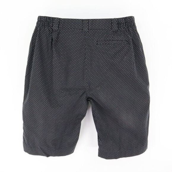 Karen Scott Bermuda Shorts Womens Sz 14 Black Polka Dots Pockets Expanding Waist - Picture 2 of 6